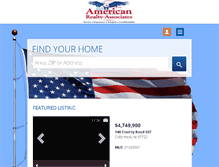 Tablet Screenshot of americanrealtyassociates.net